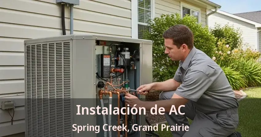 Instalación de AC Spring Creek, Grand Prairie - TX Instalación de AC Spring Creek, Grand Prairie - TX