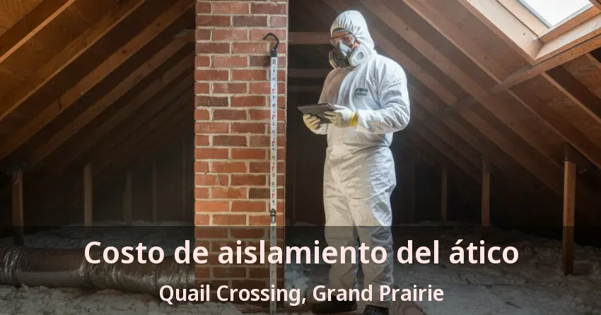 Costo de aislamiento del ático Quail Crossing, Grand Prairie - TX