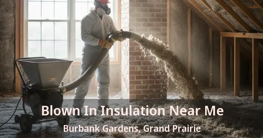 Blown In Insulation Near Me Burbank Gardens, Grand Prairie - TX
