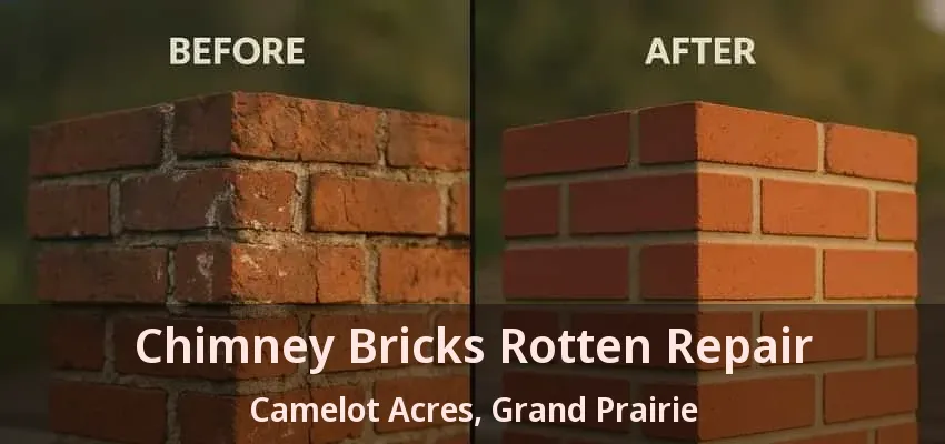 Chimney Bricks Rotten Repair Camelot Acres, Grand Prairie - TX