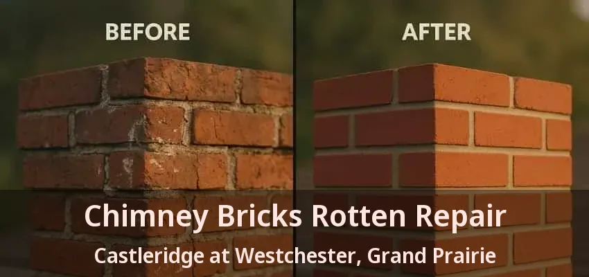 Chimney Bricks Rotten Repair Castleridge at Westchester, Grand Prairie - TX