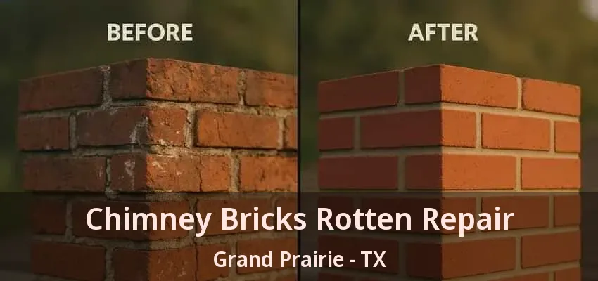 Chimney Bricks Rotten Repair Grand Prairie - TX