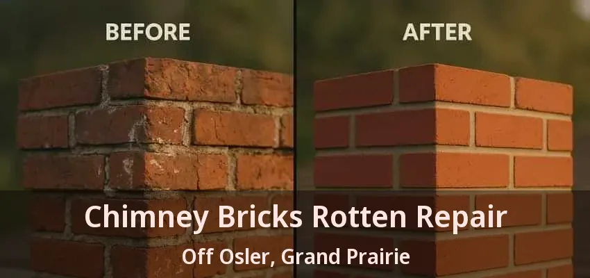 Chimney Bricks Rotten Repair Off Osler, Grand Prairie - TX