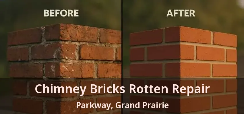 Chimney Bricks Rotten Repair Parkway, Grand Prairie - TX