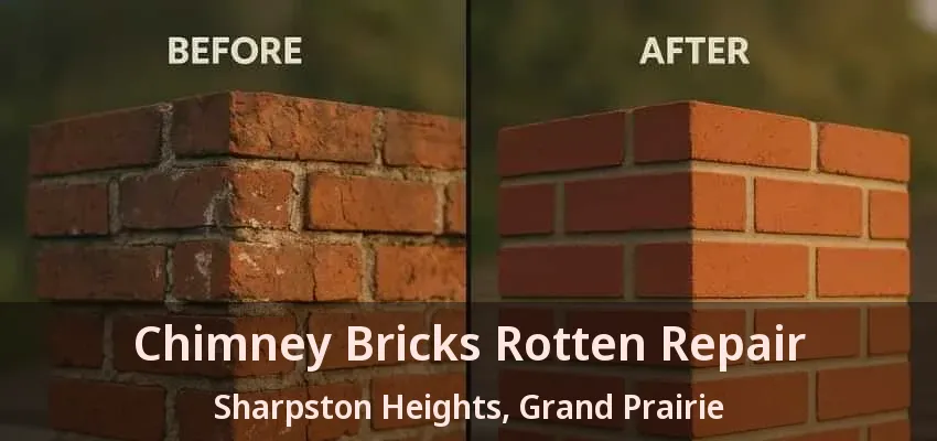 Chimney Bricks Rotten Repair Sharpston Heights, Grand Prairie - TX