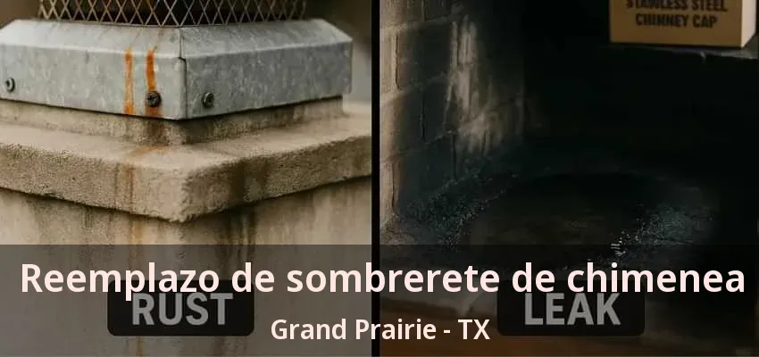Reemplazo de sombrerete de chimenea Grand Prairie - TX