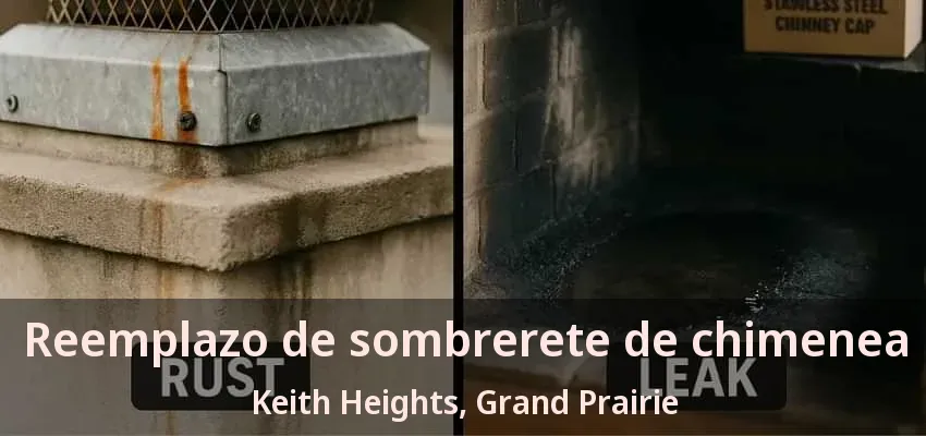 Reemplazo de sombrerete de chimenea Keith Heights, Grand Prairie - TX
