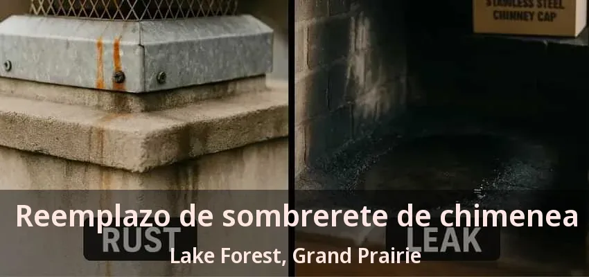 Reemplazo de sombrerete de chimenea Lake Forest, Grand Prairie - TX