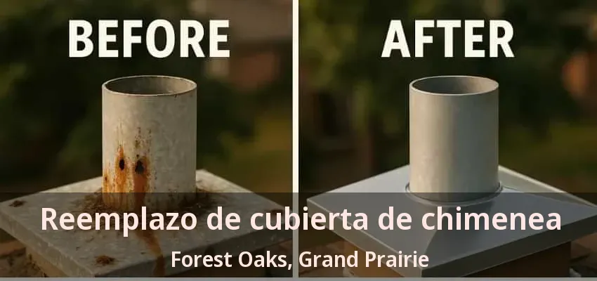 Reemplazo de cubierta de chimenea Forest Oaks, Grand Prairie - TX