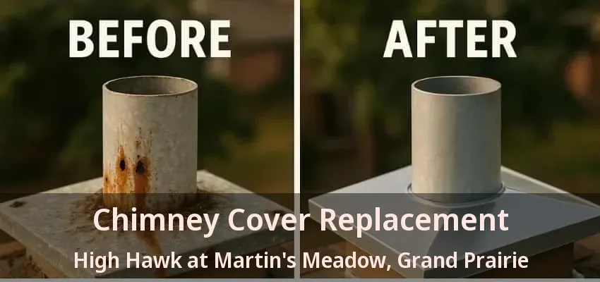 Chimney Cover Replacement High Hawk at Martin's Meadow, Grand Prairie - TX