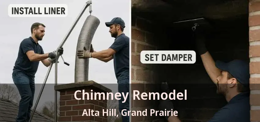 Chimney Remodel Alta Hill, Grand Prairie - TX