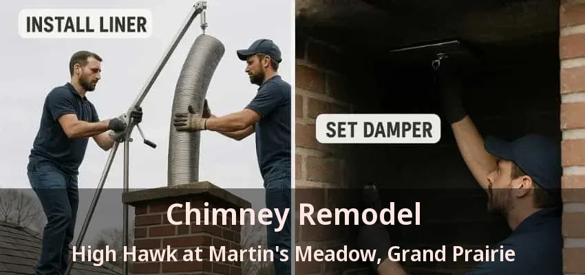 Chimney Remodel High Hawk at Martin's Meadow, Grand Prairie - TX