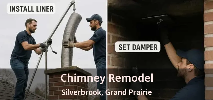 Chimney Remodel Silverbrook, Grand Prairie - TX