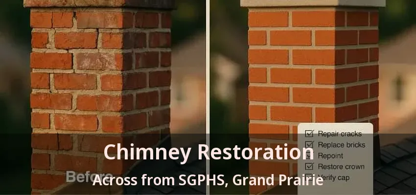 Chimney Restoration Across from SGPHS, Grand Prairie - TX