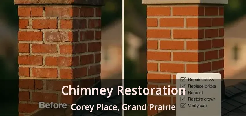 Chimney Restoration Corey Place, Grand Prairie - TX