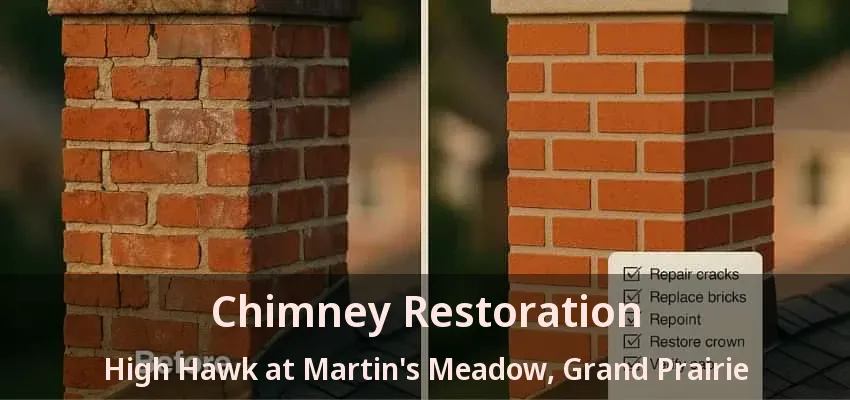 Chimney Restoration High Hawk at Martin's Meadow, Grand Prairie - TX