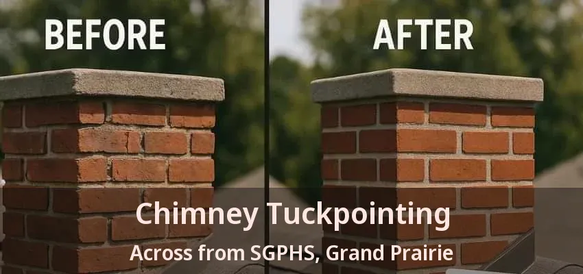 Chimney Tuckpointing Across from SGPHS, Grand Prairie - TX