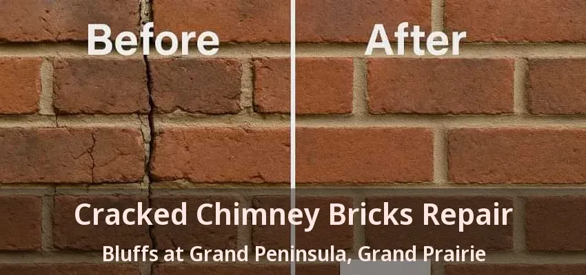 Cracked Chimney Bricks Repair Bluffs at Grand Peninsula, Grand Prairie - TX