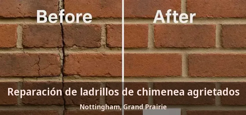 Reparación de ladrillos de chimenea agrietados Nottingham, Grand Prairie - TX