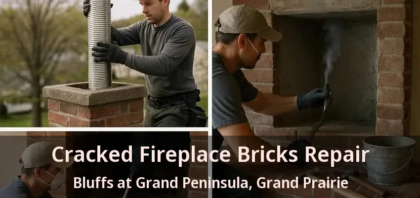 Cracked Fireplace Bricks Repair Bluffs at Grand Peninsula, Grand Prairie - TX