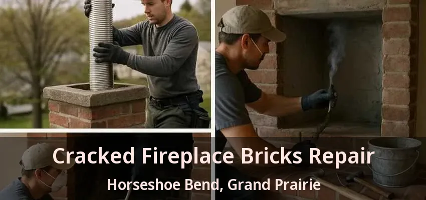 Cracked Fireplace Bricks Repair Horseshoe Bend, Grand Prairie - TX