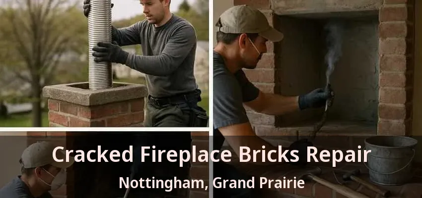 Cracked Fireplace Bricks Repair Nottingham, Grand Prairie - TX