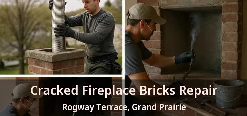 Cracked Fireplace Bricks Repair Rogway Terrace, Grand Prairie - TX