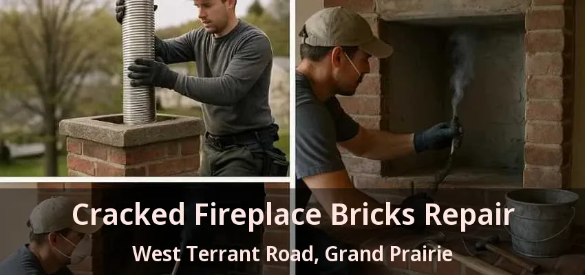 Cracked Fireplace Bricks Repair West Terrant Road, Grand Prairie - TX