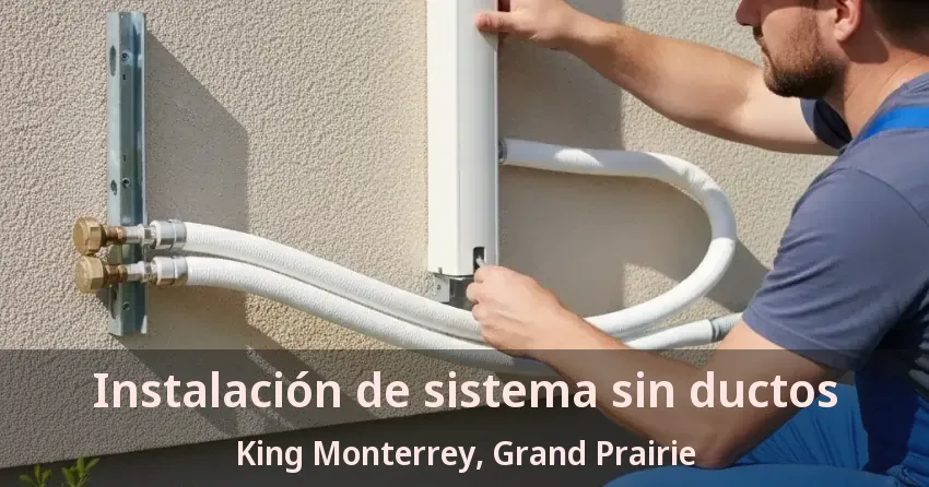 Instalación de sistema sin ductos King Monterrey, Grand Prairie - TX