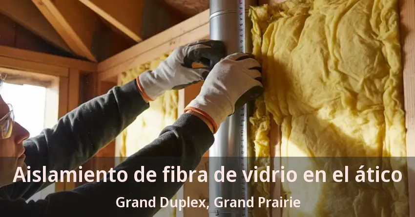 Aislamiento de fibra de vidrio en el ático Grand Duplex, Grand Prairie - TX Aislamiento de fibra de vidrio en el ático Grand Duplex, Grand Prairie - TX