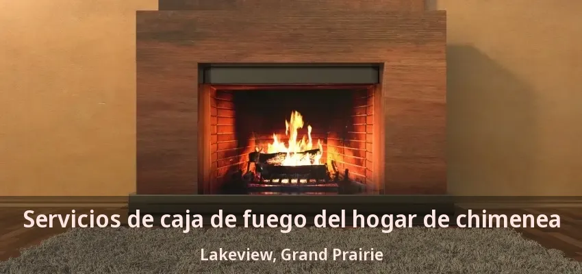 Servicios de caja de fuego del hogar de chimenea Lakeview, Grand Prairie - TX