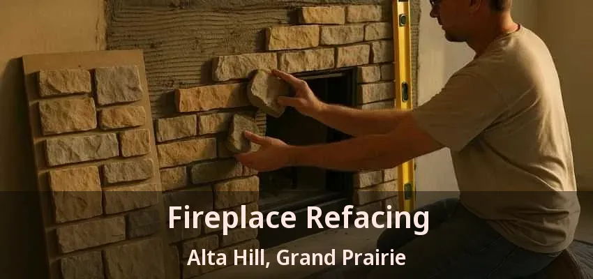 Fireplace Refacing Alta Hill, Grand Prairie - TX