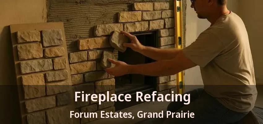 Fireplace Refacing Forum Estates, Grand Prairie - TX