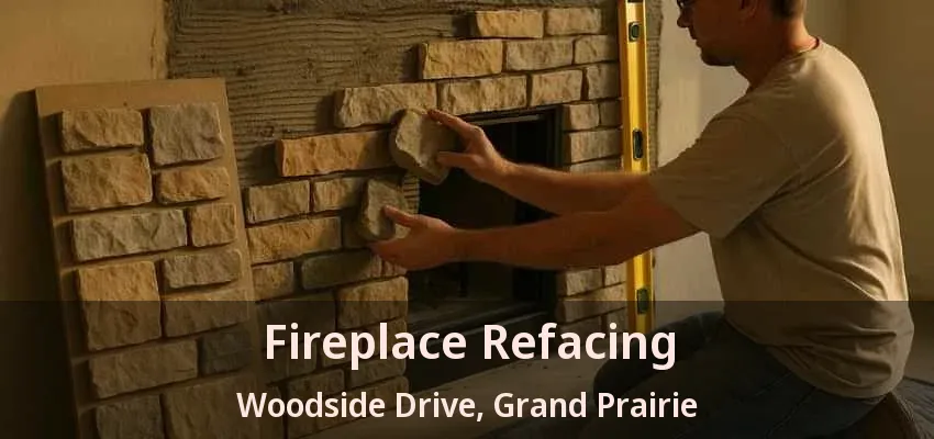 Fireplace Refacing Woodside Drive, Grand Prairie - TX