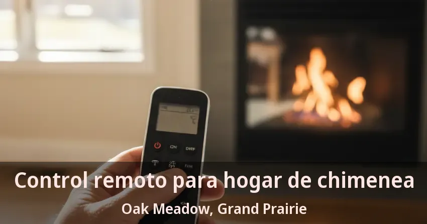Control remoto para hogar de chimenea Oak Meadow, Grand Prairie - TX