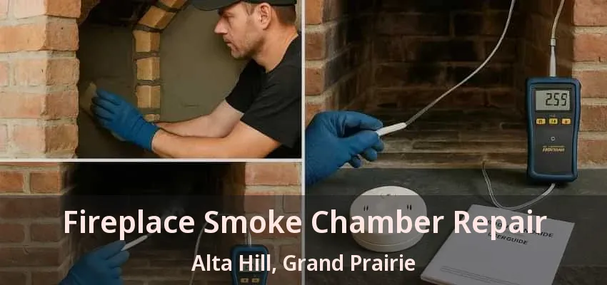 Fireplace Smoke Chamber Repair Alta Hill, Grand Prairie - TX