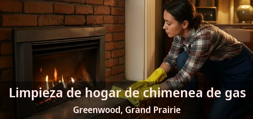 Limpieza de hogar de chimenea de gas Greenwood, Grand Prairie - TX Limpieza de hogar de chimenea de gas Greenwood, Grand Prairie - TX