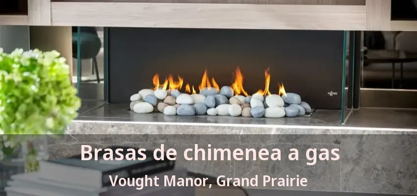 Brasas de chimenea a gas Vought Manor, Grand Prairie - TX