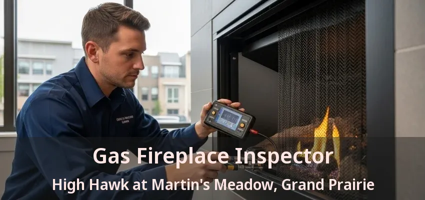 Gas Fireplace Inspector High Hawk at Martin's Meadow, Grand Prairie - TX