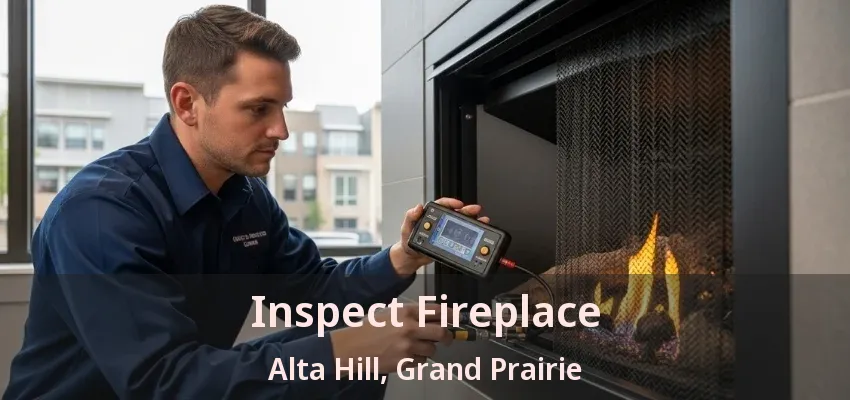 Inspect Fireplace Alta Hill, Grand Prairie - TX