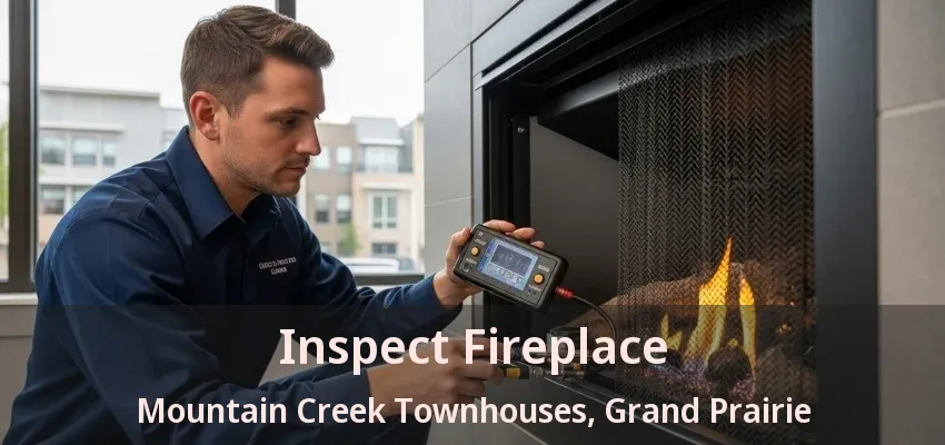 Inspect Fireplace Mountain Creek Townhouses, Grand Prairie - TX