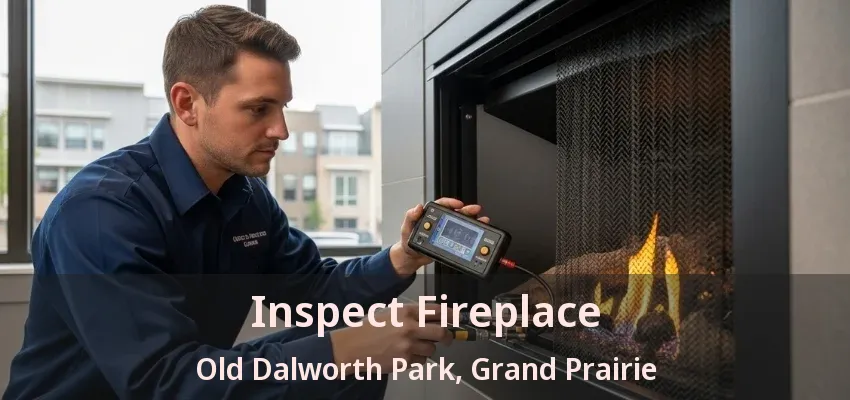 Inspect Fireplace Old Dalworth Park, Grand Prairie - TX