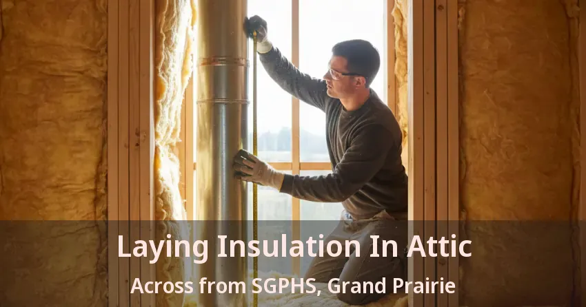 Laying Insulation In Attic Across from SGPHS, Grand Prairie - TX