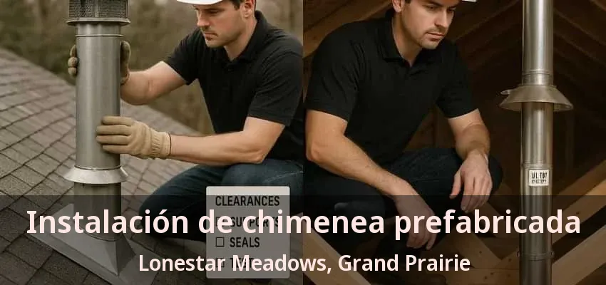 Instalación de chimenea prefabricada Lonestar Meadows, Grand Prairie - TX