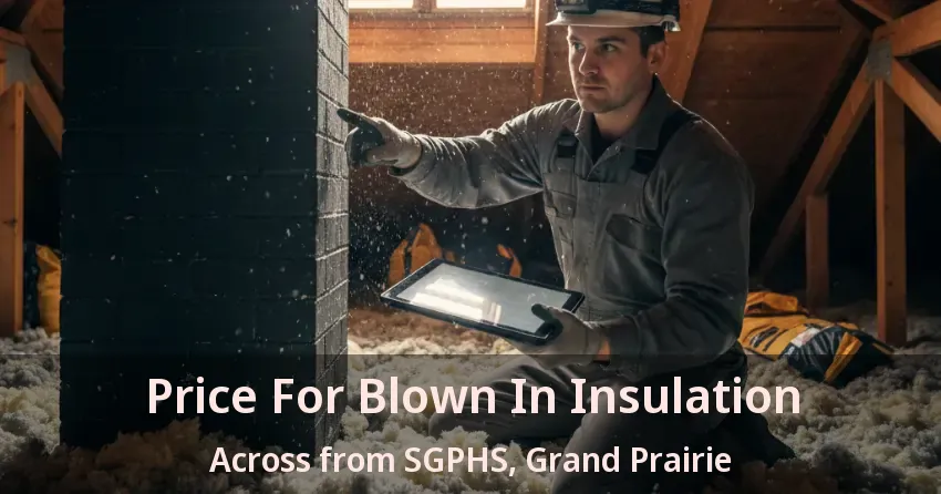 Price For Blown In Insulation Across from SGPHS, Grand Prairie - TX