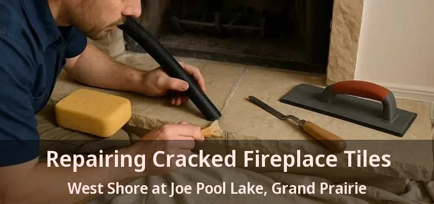 Repairing Cracked Fireplace Tiles West Shore at Joe Pool Lake, Grand Prairie - TX