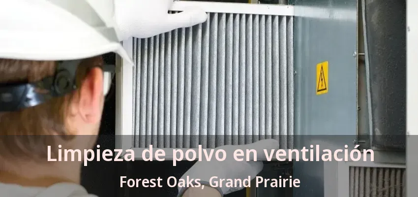 Limpieza de polvo en ventilación Forest Oaks, Grand Prairie - TX