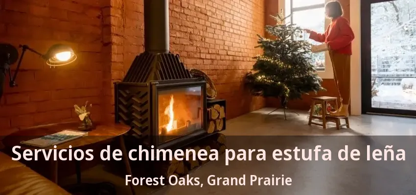 Servicios de chimenea para estufa de leña Forest Oaks, Grand Prairie - TX